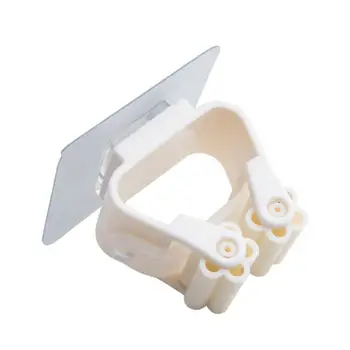 

Bathroom Wall Mounted Mop Organize Holder Broom Hanger Storage Rack Organizer Clips Clamping Seamless Mop Hook Kitchen Tool