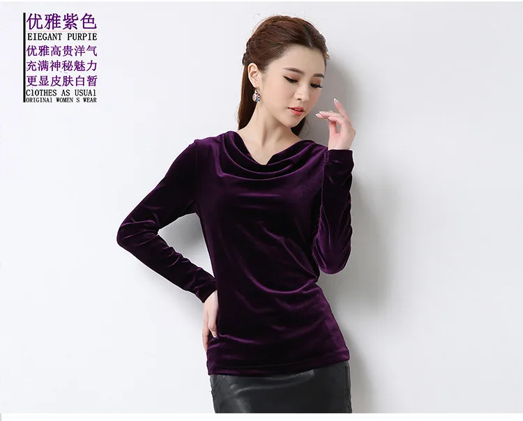 Camisas de veludo elegante feminina estilo coreano,