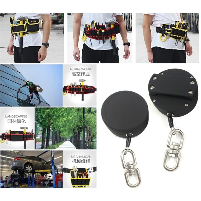 10 Pieces Retractable Tool Lanyard Fall Protection Safety Equipment For Construction