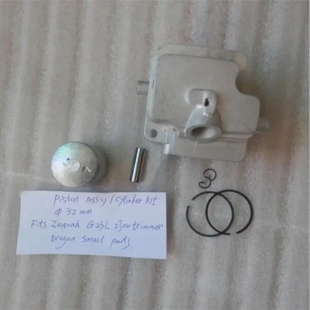 G23L цилиндр ASY 32 мм для ZENOAH LRT/HT/SHT2300 2310 22.5CC 0.9HP 2T HEDGETRIMMER ZYLINDER HEAD W/PISTON KIT