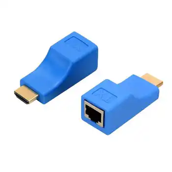 RJ45 4K HDMI-compatible Extender Extension Up To 30m Over CAT5e Cat6 Network Ethernet LAN for HDTV HDPC DVD PS3 STB 1