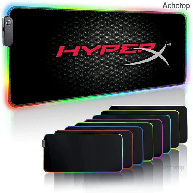 HyperX RGB Gaming Mouse Pad LED Soft Extra Extended Large Mousepad Gamer Anti-Slip Rubber Base XL PC Computer Keyboard Mouse Mat 16