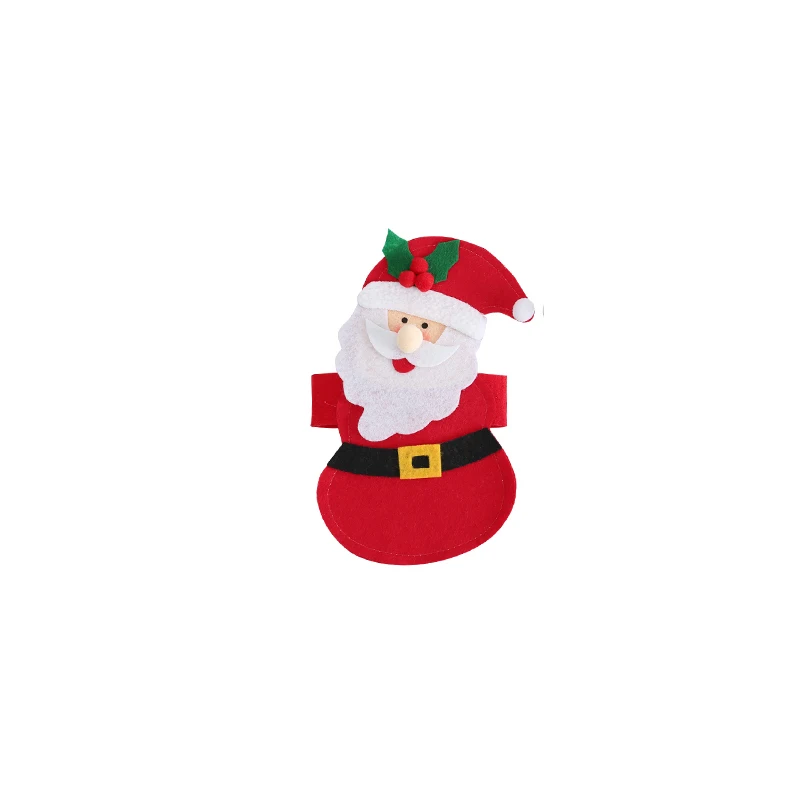 Санта-Клаус, снеговик для бутылки, крышка, Рождественская винная бутылка, Декор, набор, Рождественское украшение для дома, кухни, ужин, год, Рождество - Цвет: N 20x12cm