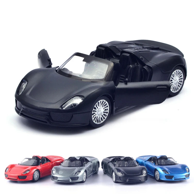 1:32 Scale Alloy Kids Car Toy Model Pull Back Metal Diecasts Sports Vehicle Cake Decoration Birthday Gift For Boys Children Y112 no box delprado classic 1 43 scale 356a speedster 356 sports t1 car metal diecasts