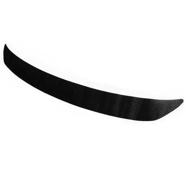 90cm Car Rear Trunk Bumper Carbon Fiber Sticker Anti-Scratch Anti-Collision Protection Cover Strip Trunk Sill Guard Decal black