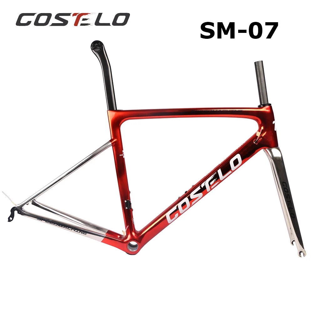 Costelo Speedmachine 3,0 Ультра светильник 790 г диск из углеродного волокна Рама для шоссейного велосипеда велосипедная Рама Bicicleta дешевая рама - Цвет: SM-07