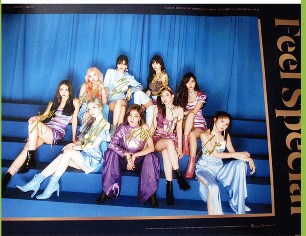TWICE 亲笔签名 迷你8 新专 回归 Feel Special 签TO+签名海报9
