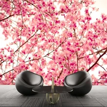 Beibehang пользовательские обои вишневый цвет романтический современный ТВ фон стены украшения дома 3d обои papel де parede