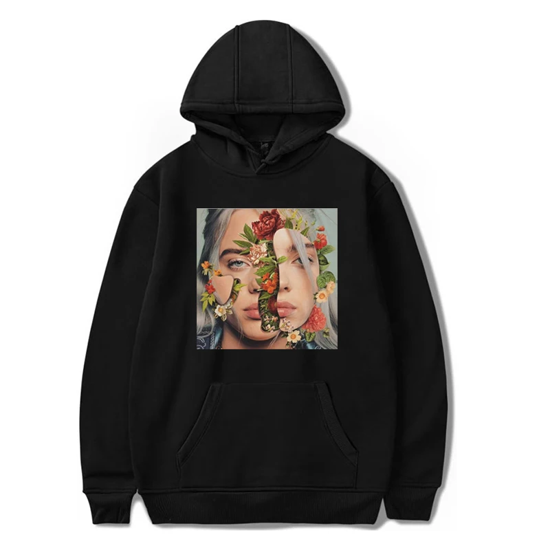 hoodie 3 Billie Eilish повседневные толстовки Забавные милые толстовки с длинными рукавами для женщин хлопок Harajuku джемпер с капюшоном пальто осень повседневное худи - Цвет: hoodie 3