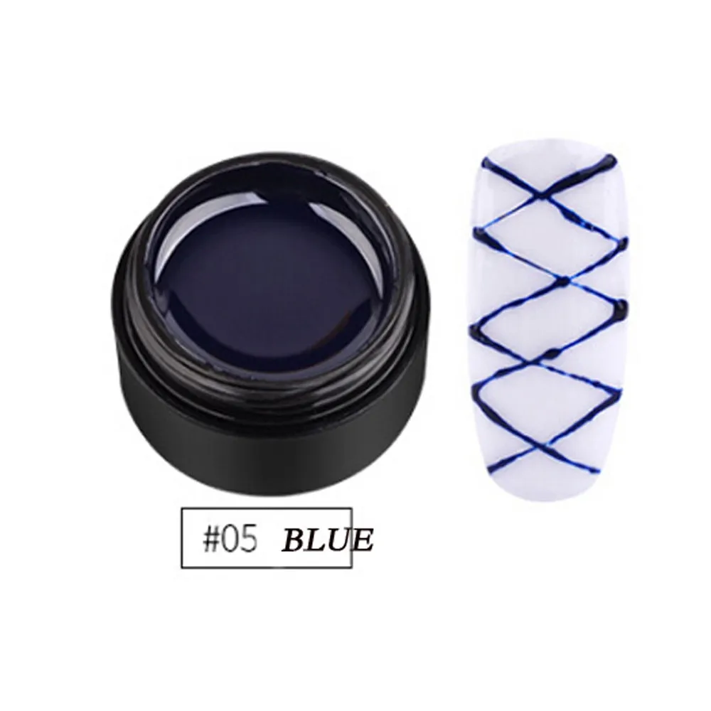 Blue 5 мл полуперманентный матовый лак для ногтей окрашенный пластик DIY инструмент для клея шелковой проволоки высокое качество гель для наращивания ногтей - Color: Blue