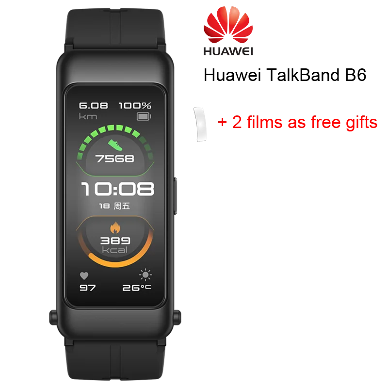 Оригинальный Смарт-браслет Huawei TalkBand B6 Talk Band ширина Bluetooth спортивные браслеты с