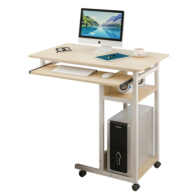 

Bedside Table Lazy Desktop Computer Desk with Keyboard Removable Space Bed Desk Writing Desk Simple Modern
