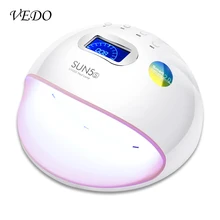 VEDO SUN5S 60 Вт УФ-лампа для ногтей Сушилка для ногтей Smart lcd для быстрого высыхания Гель-лак для ногтей гель-лампа с датчиком синхронизации авто инструменты для маникюра