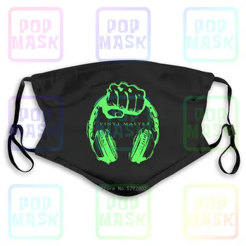 

Dust Mask with Filter Headphones Vinyl Master Dj Technics Hip Hop Rap Deejay Clubbing Washable Reusable Mask