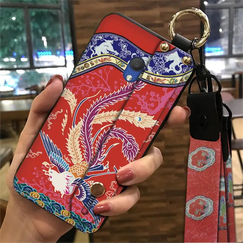 For Alcatel 1C 2019 Chinese Style Phone Case Cover Holder Waterproof Soft Flower Series Dirt-resistant New Arrival | Мобильные