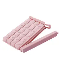 5 шт./компл. пластиковые сохраняющие свежесть зажимы для пакетов абрикосовый/синий/зеленый/серый/розовый/белый для еды и кухни сумка для еды