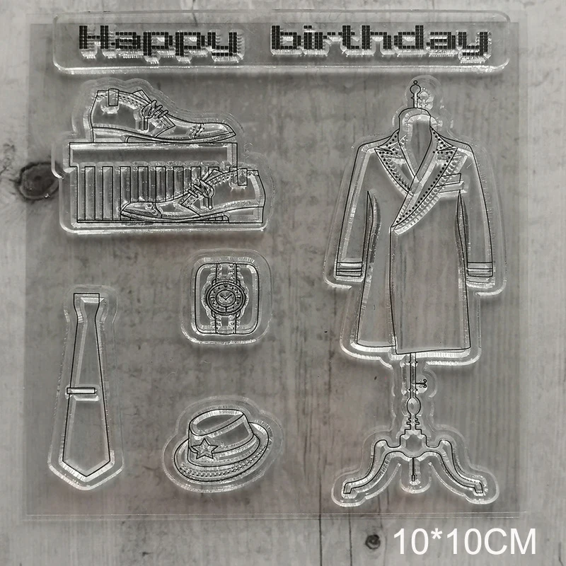 Clear Stamps 4 Прозрачные штампы для празднования свечей, новинка, резиновый штамп для скрапбукинга, прозрачные силиконовые вечерние штампы для изготовления открыток, Бумажный шаблон stempel - Цвет: Clear Stamps 4