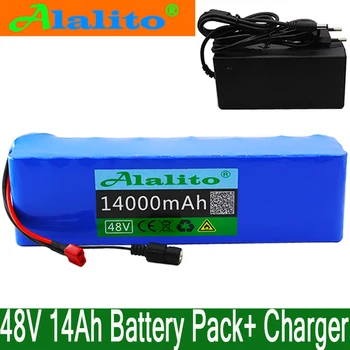 

48v lithium ion battery 48v 14Ah 1000w 13S3P Lithium ion Battery Pack For 54.6v E-bike Electric bicycle Scooter with BMS+charger