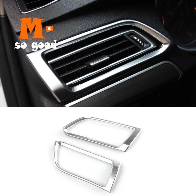 

For Peugeot 308 Hatchback 2014 2015 2016 2nd T9 ABS Chrome Air Conditioning Outlet AC Vent trim Cover Car interior Accessories