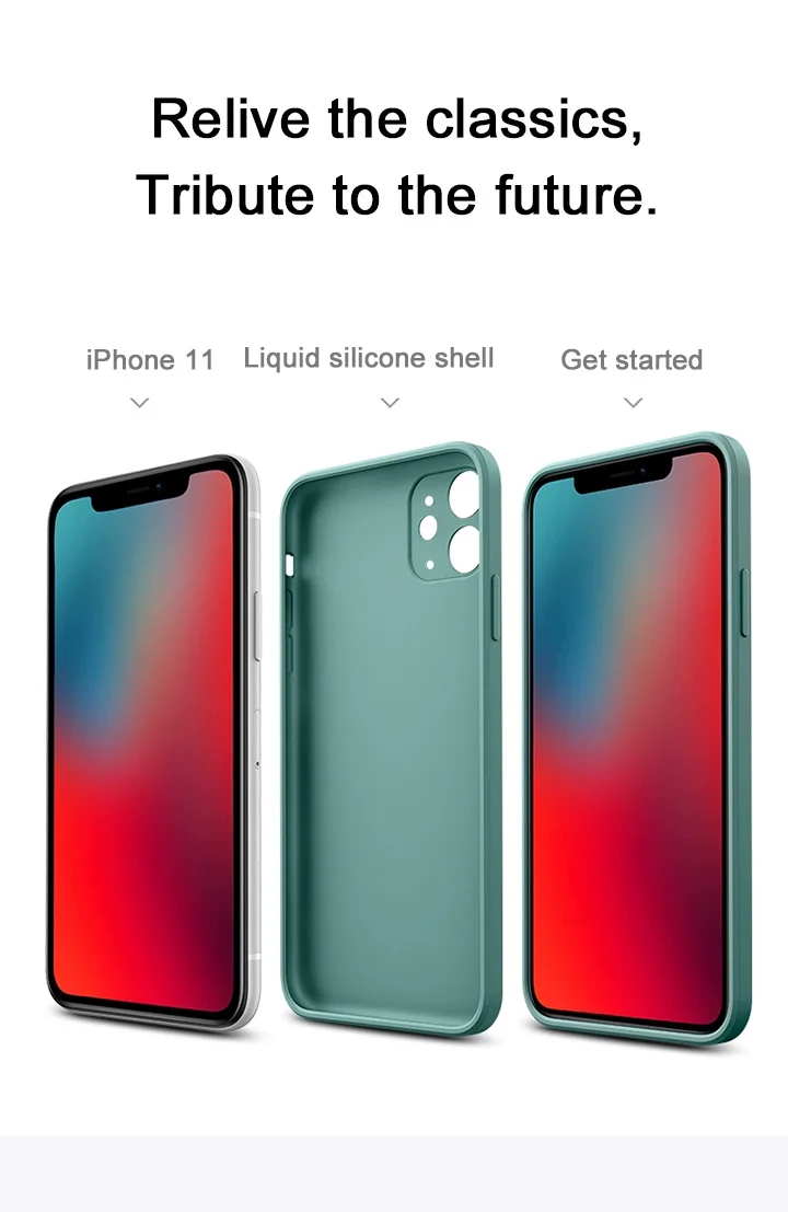 lifeproof case iphone 8 For iPhone 12 Pro Max Square Liquid Silicone Phone Case For iPhone 12 Mini XR X Xs 11 Pro Max 6 7 8 Ultra Thin Soft Back Cover iphone 6 cardholder cases