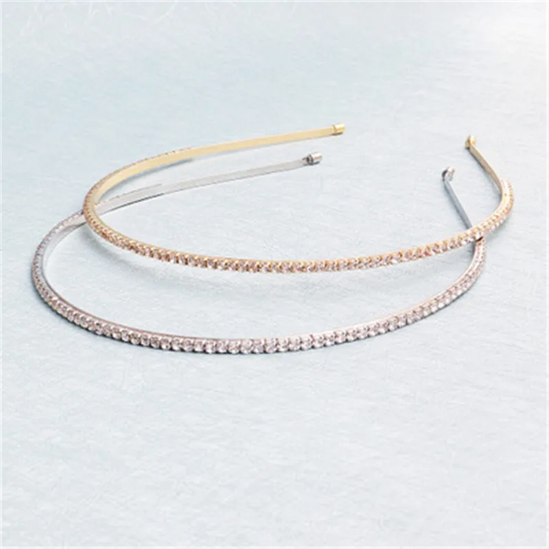 

FIAZIA Simple Girls Hair Hoop Ornaments Women' Wedding Accessories Jewelry Handmade Hot Ziron Hairband Bride Hairpieces Hairpin