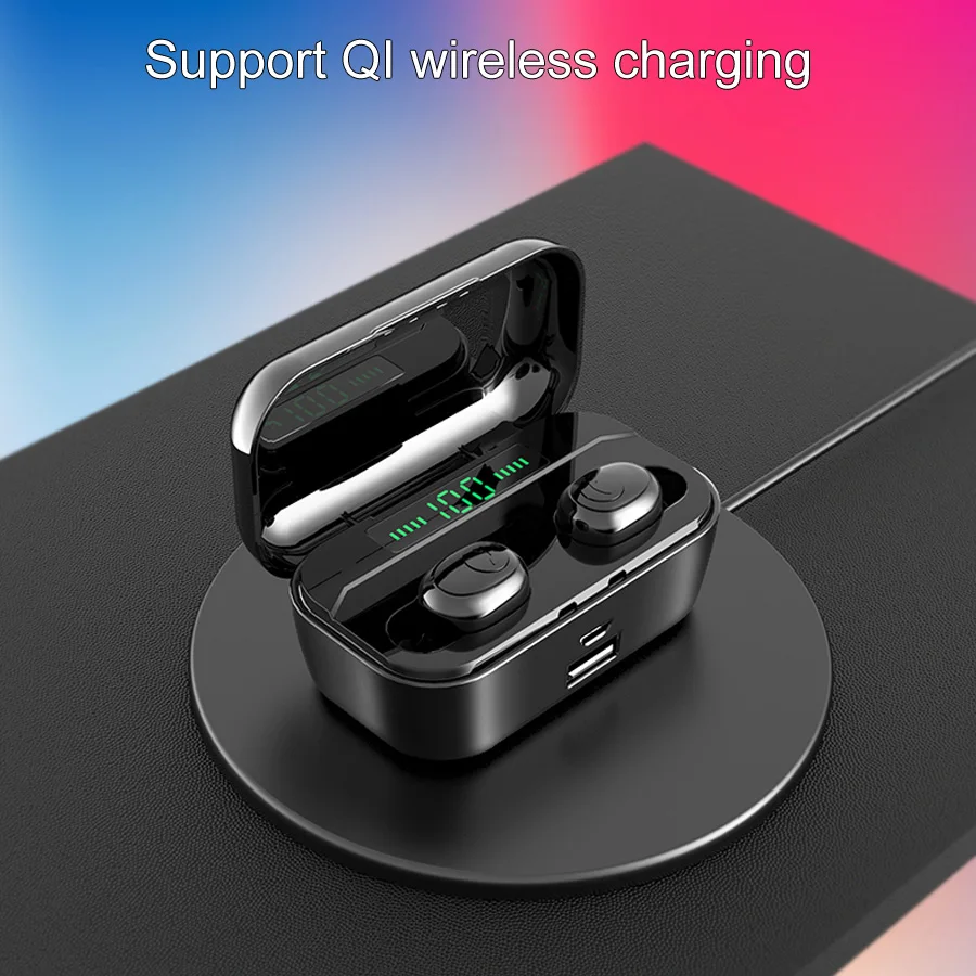 TWS 5,0 Bluetooth наушники беспроводные наушники водонепроницаемые стерео наушники с шумоизоляцией Беспроводная bluetooth-гарнитура с микрофоном
