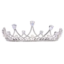 Manufacturers Direct Selling New Style Europe And America Zircon Pearl Large Crown Princess Crown Bride Marriage Headdress Weddi