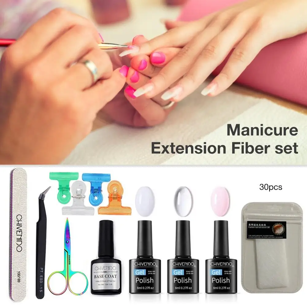 Профессиональный набор для ногтей из стекловолокна, наращивание ногтей для наращивания ногтей, советы для наращивания ногтей, маникюрный салонный набор инструментов