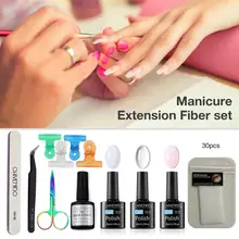 Профессиональный набор для ногтей из стекловолокна, наращивание ногтей для наращивания ногтей, советы для наращивания ногтей, маникюрный салонный набор инструментов