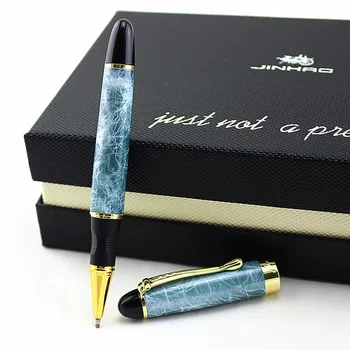 

High Quality Marble Blue Roller ball pen Luxury Jinhao 450 Full Metal Golden Clip Pens Writing Stationery Office School