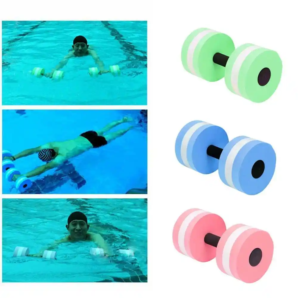 1Pair Aerobics Dumbbell Fitness Pool Medium Aquatic Barbell Exercise Water Sport