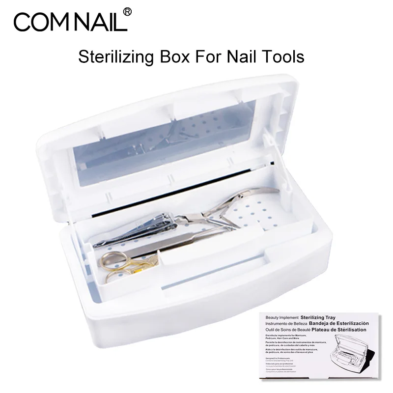 

Sterilizer Tray Box Alcohol Disinfection Box Salon Nail Metal Tools Disinfector Manicure Implement Cleaner Tool Disinfection Box