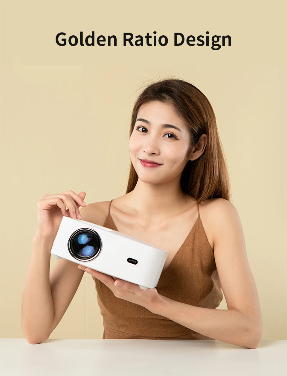 Global Wanbo X1 Projector Android 9.0 Support 1080P Mini LED Portable Projector 4K 1280*720P Keystone Correction For Home ceiling projector