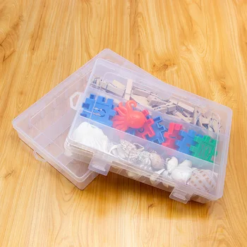 

Plastic Storage Box for DIY Handwork Sewing Jewelry Beads Buttons Accessories Tools Home Storage Boxes Crafts Organizer 19x13cm