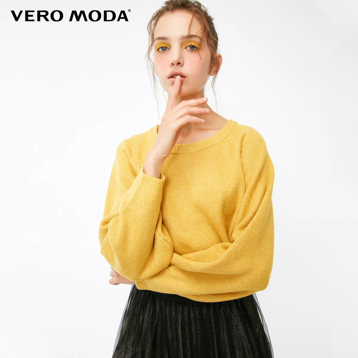 Vero Moda New Women's Bare Back Lace-up Raglan Sleeves Pure Knit Sweater | 319113514 Женская одежда