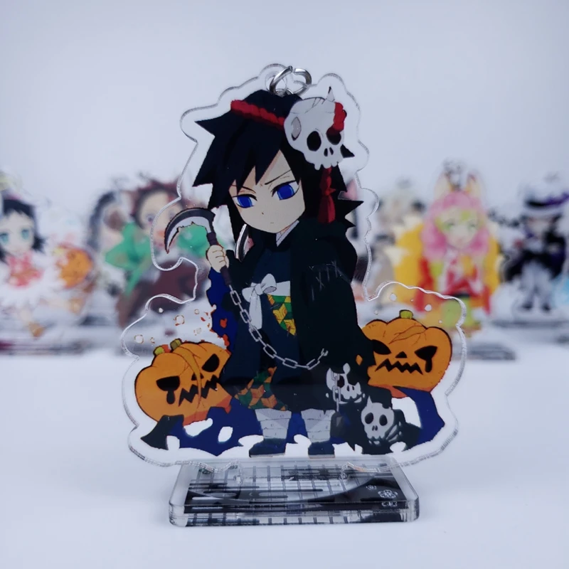 14 Demon Slayer: Kimetsu no Yaiba Nezuko Tsuyuri Kanawo Rengoku Kyoujurou Косплей акриловая настольная подставка фигурка подвеска брелок игрушка - Цвет: 14