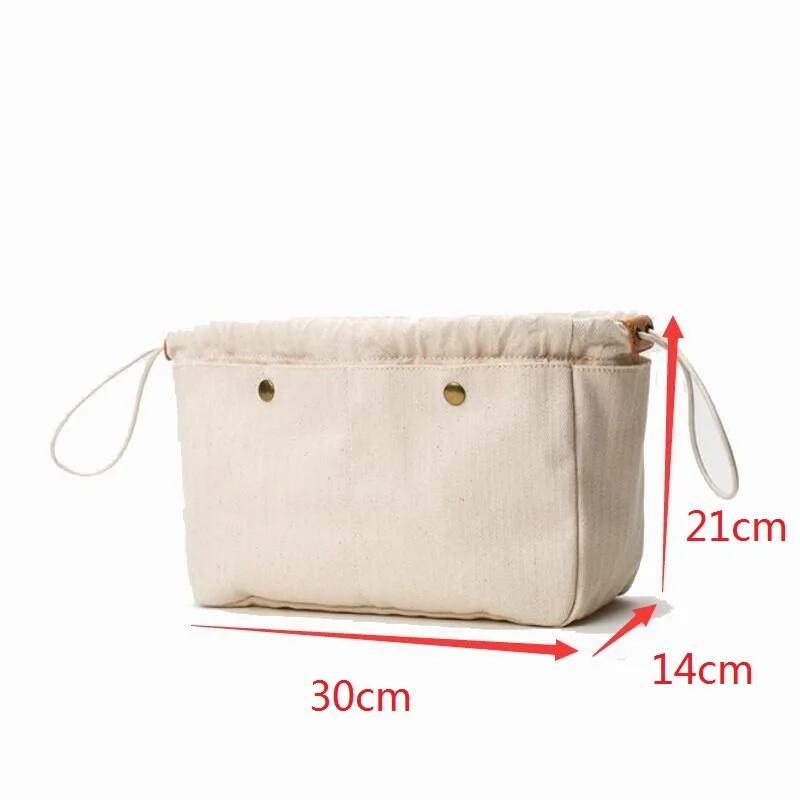30cm Large Мягкие холщовые Органайзеры для сумок, прочная сумка-Органайзер для кошельков, 3 размера - Цвет: 30cm Large