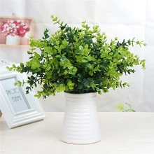 Искусственное растение, искусственная трава, цветочек, 49 сетчатых пластиковых цветов, растение в горшках, зеленое растение, бонсай, декор для гостиной, Новинка