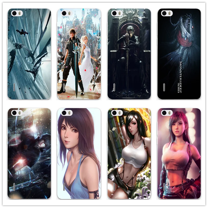 Мягкие чехлы для телефонов huawei P20 P10 P9 P8 Lite mate 10 Pro Y5 Y6 II Y7 Honor 6X7X9 Lite Final Fantasy Noctis and Puppy XV Art