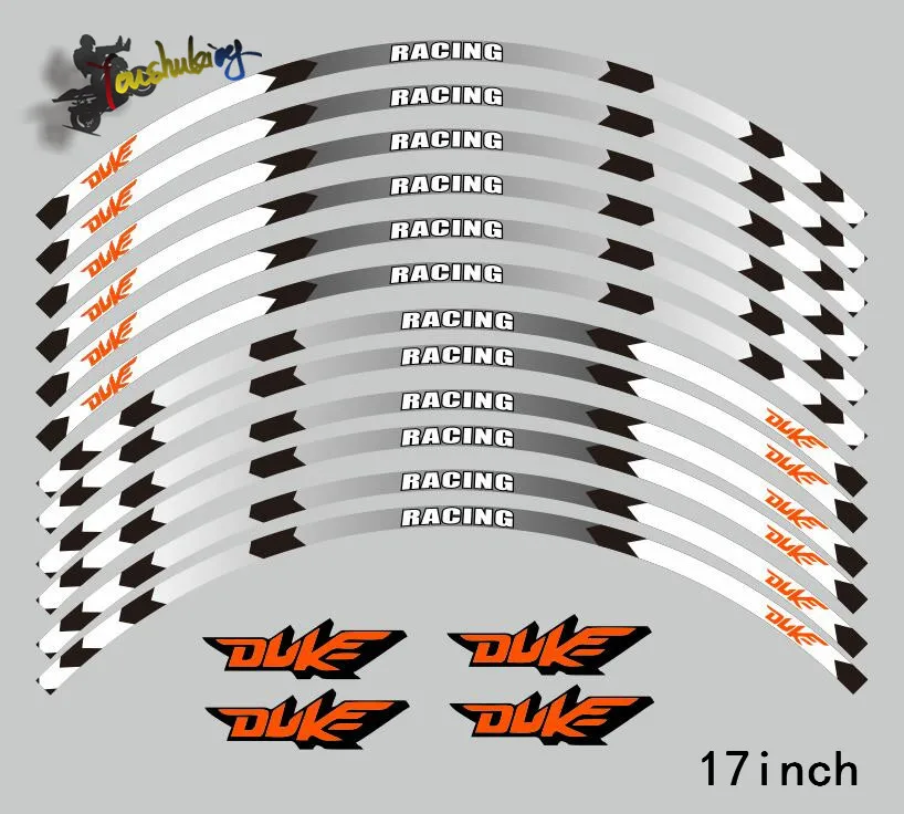 Колеса мотоцикла рамка Стикеры подходит для ktm 17 дюймовые мотоциклетные 3 м бак автомобиля Стикеры s