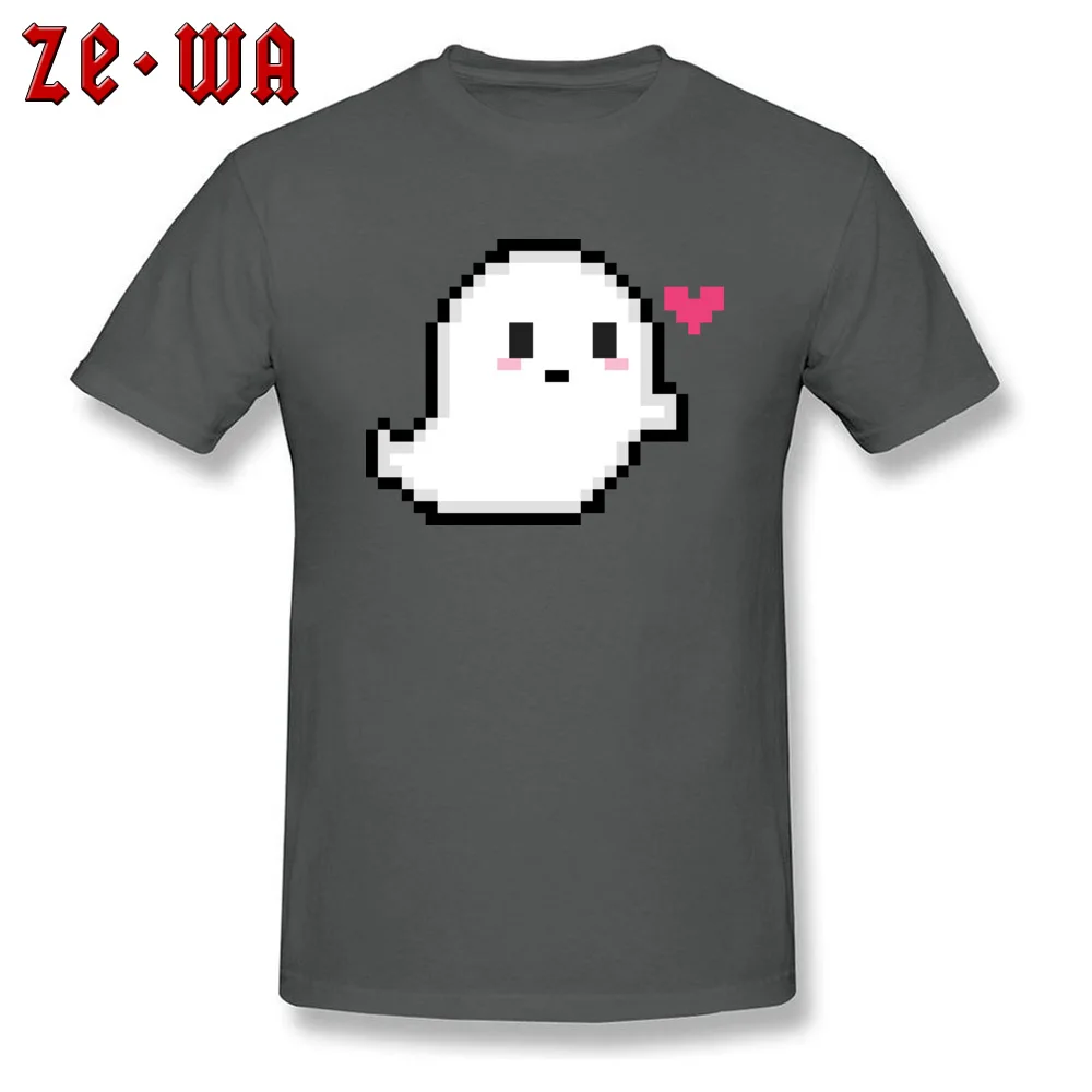 Cute Pixel Ghost YY Tops Tees Coupons Crew Neck Funny Short Sleeve Pure Cotton Men T Shirts Geek Top T-shirts Wholesale Cute Pixel Ghost YY carbon