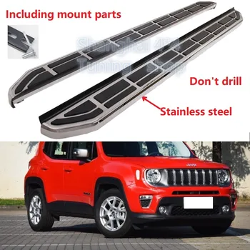 

New design for Jeep renegade 2016 2017 2018 2019 2020 running board side step Nerf bar pedal platform