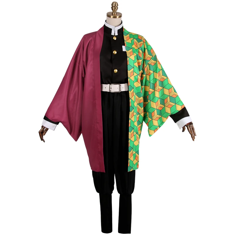 Costume Аниме! Demon Slayer: Kimetsu no Yaiba Tomioka Giyuu Combat gear, костюм для косплея, наряд на Хэллоуин, новинка - Цвет: Costume