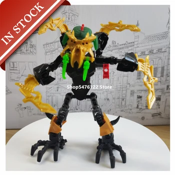 

Hero Factory Series Brain Attack Scarox 44003 904 In Stock Building Block 46Pcs Action Chimaed Chimo KSZ XSZ Children Toy Gifts
