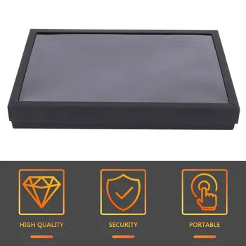 

New 100 Slots Soft Velvet Ring Earrings Display Box Jewelry Tray Storage Case Holder Showcase Organizer with Lid