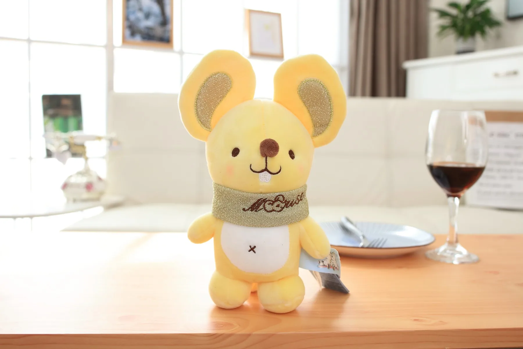1 шт. милая белка крыса Подушка День рождения мягкие плюшевые игрушки Kawaii Милая мышь мягкие зверушки в подарок для детей девочка мальчик кукла - Цвет: yellow