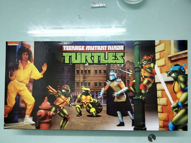 Набор из 4 NECA SDCC Ограниченная серия черепахи Рафаэль леonardo Michelangelo Donatello Shredder Ninjas " фигурка