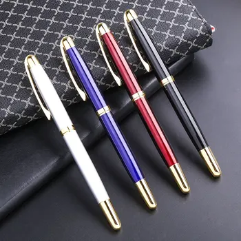 

Korean Novelty Luxury Metal Gel Pens Roller Ball Ballpen Custom Logo Wedding Stationery School Thing Women Girl Christmas Gift