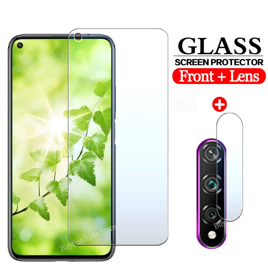 

2-in-1 camera lens glass for huawei nova 5t honor 20 pro 20s protective glass on hawei nova5t 6.26'' screen protector film cover