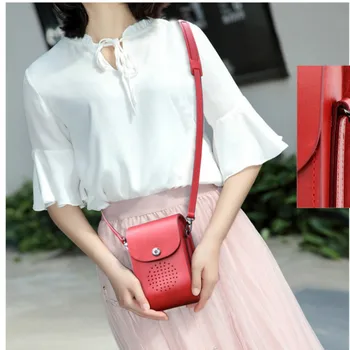 

New Mobile Phone Female Bag Multifunctional Leather Handbag Luxury Handbags Women Bags Designer Crossbody Bags for Women